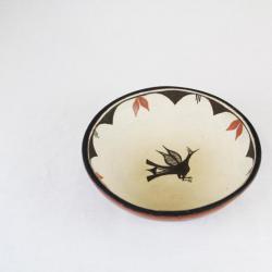 Terra Cotta Bowl with Bird in Center