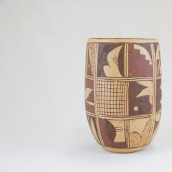 Zuni Burnished Pot (Cracked &amp; Repaired)