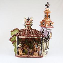 Peruvian Church with Multiple Small Figures