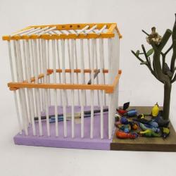 Bird Cage with Tree